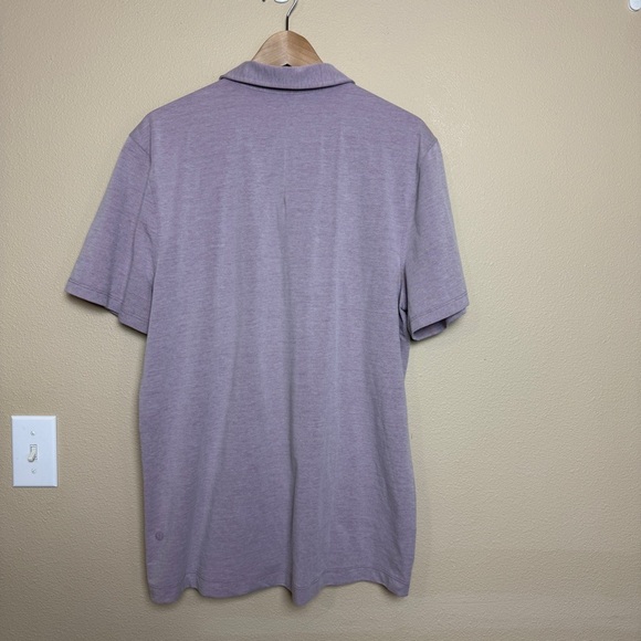 Lululemon Mens Evolution Lavender Polo Short Sleeve - Picture 5 of 8